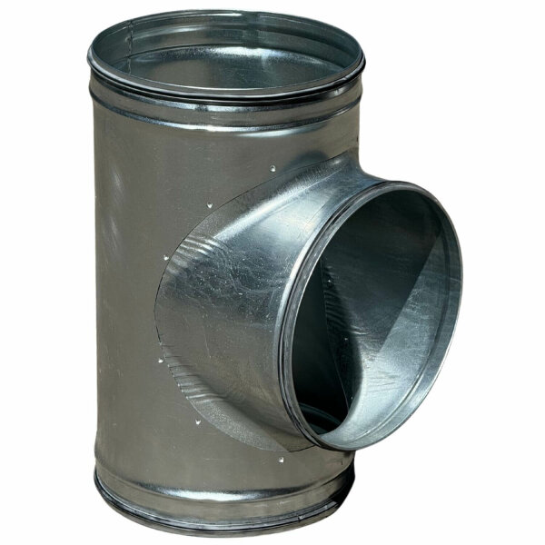 Wickelfalz T-Stück, 90°, Ø355mm, Abzweigung Ø355mm
