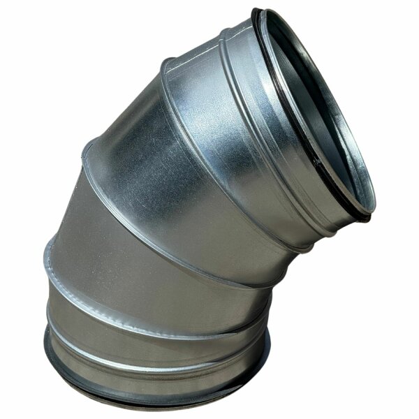 Wickelfalz Bogen, Ø140mm, 60°